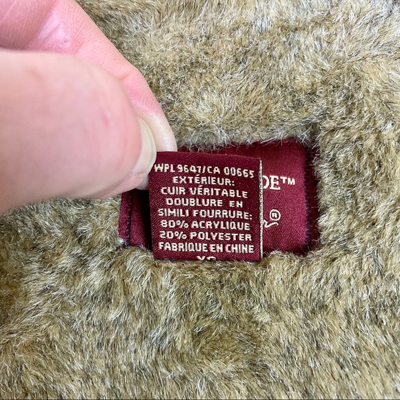 Eddie Bauer Washable Suede Vest Faux Fur Lining XL - Picture 10 of 16